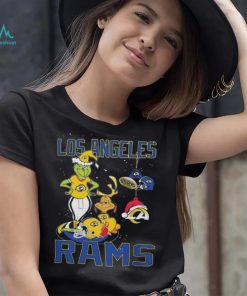 Original The Grinch And Dog Los Angeles Rams Ornament Christmas 2023 T Shirt