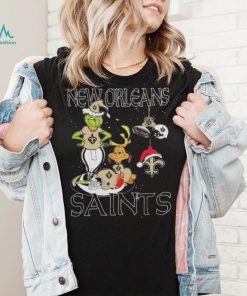 Original The Grinch And Dog New Orleans Saints Ornament Christmas 2023 T Shirt