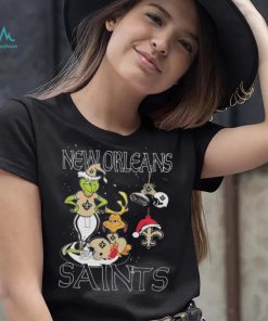 Original The Grinch And Dog New Orleans Saints Ornament Christmas 2023 T Shirt