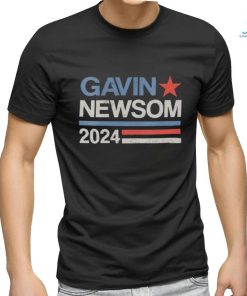 Original Vintage Gavin Newsom 2024 For President Election Campaign T Shirt