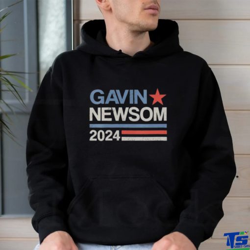 Original Vintage Gavin Newsom 2024 For President Election Campaign T Shirt