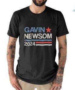 Original Vintage Gavin Newsom 2024 For President Election Campaign T Shirt