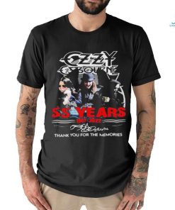 Ozzy Osbourne 55 Years 1967 2022 Signatures Thank You For The Memories Shirt