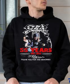Ozzy Osbourne 55 Years 1967 2022 Signatures Thank You For The Memories Shirt