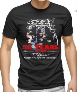 Ozzy Osbourne 55 Years 1967 2022 Signatures Thank You For The Memories Shirt