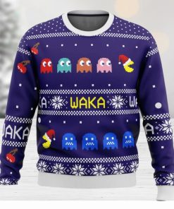 PACMAN waka waka Ugly Christmas Sweater 3D All Over Printed Christmas Sweater