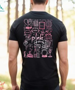 P!Nk Lyric Album Song Doodle Art Water Color Pink T Shirt