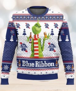 Pabst Blue Ribbon Grinch Ugly Sweater 3D Printed Men And Women Christmas Gift