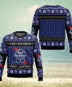 Pabst Blue Ribbon New Christmas Knitted Sweater Gift For Holidays