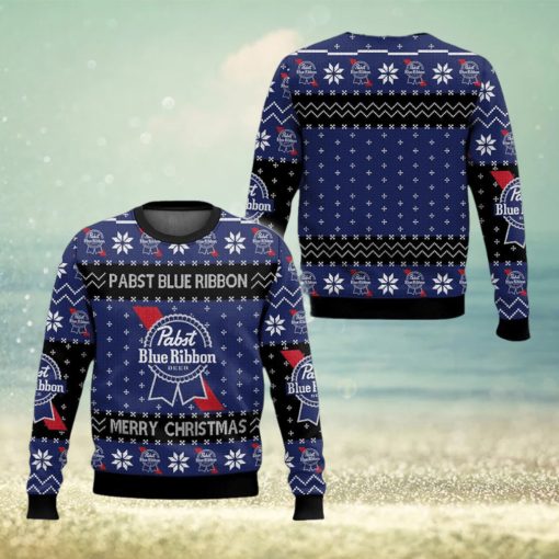 Pabst Blue Ribbon New Christmas Knitted Sweater Gift For Holidays