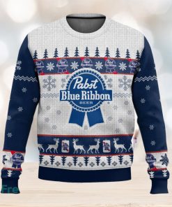 Pabst Blue Ribbon Ugly Christmas Sweater 2023 Christmas Gift For Men And Women