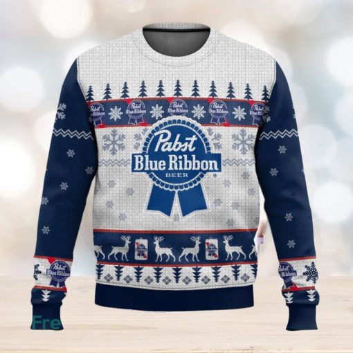 Pabst Blue Ribbon Ugly Christmas Sweater 2023 Christmas Gift For Men And Women