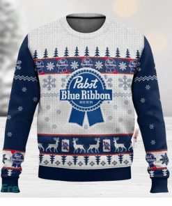 Pabst Blue Ribbon Ugly Christmas Sweater 2023 Christmas Gift For Men And Women