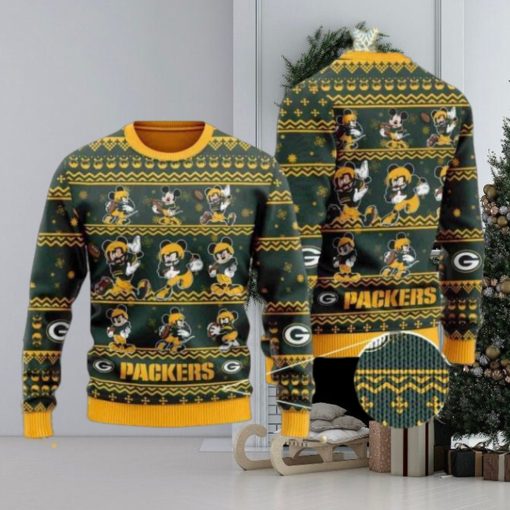 Packers Mickey Mouse Knitted Ugly Christmas Sweater