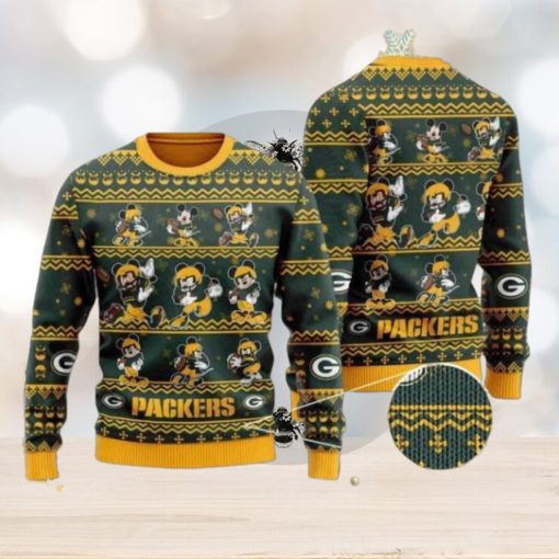 Packers Mickey Mouse Knitted Ugly Christmas Sweater