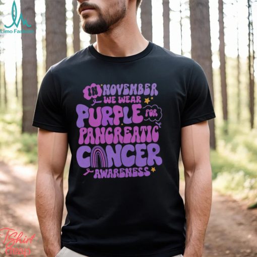 Pancreatic Cancer Support Shirts Purple Ribbon T Shirt
