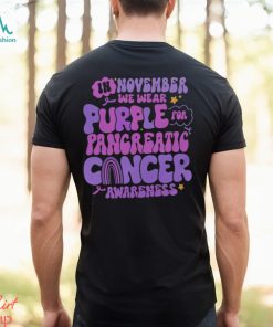 Pancreatic Cancer Support Shirts Purple Ribbon T Shirt