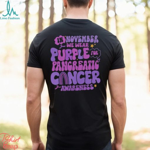Pancreatic Cancer Support Shirts Purple Ribbon T Shirt