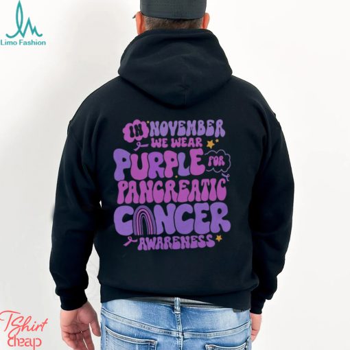 Pancreatic Cancer Support Shirts Purple Ribbon T Shirt