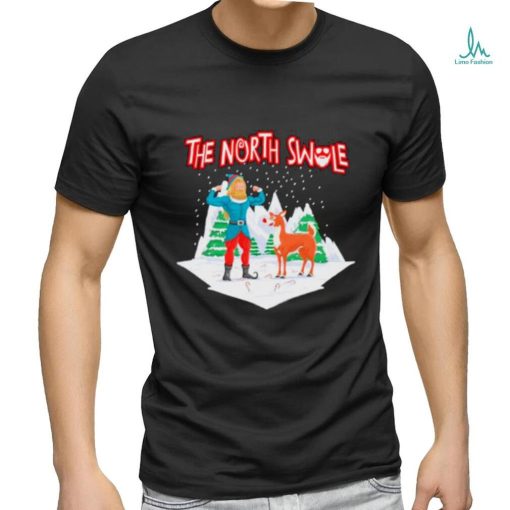 Papa Swolio Elf and Reindeer the north swole shirt