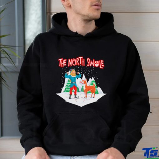 Papa Swolio Elf and Reindeer the north swole shirt