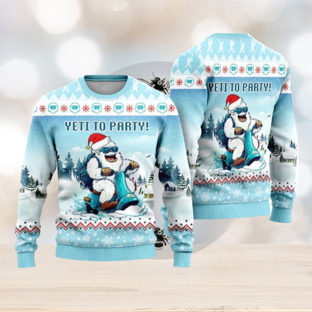 Pretty Yeti Christmas Sweater Women 5XL