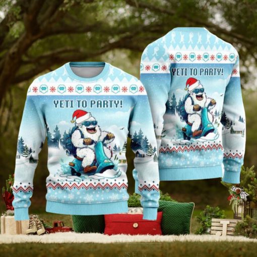 Party Funny Bigfoot With Snow Ugly Christmas Sweater Funny Gift For Men And Women Family Holidays