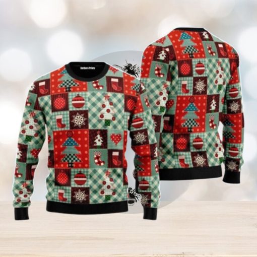 Patchwork Xmas Pattern Christmas Unisex Ugly Sweater Special Gift For Men Women