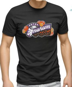 Patos De Anaheim flowers logo shirt