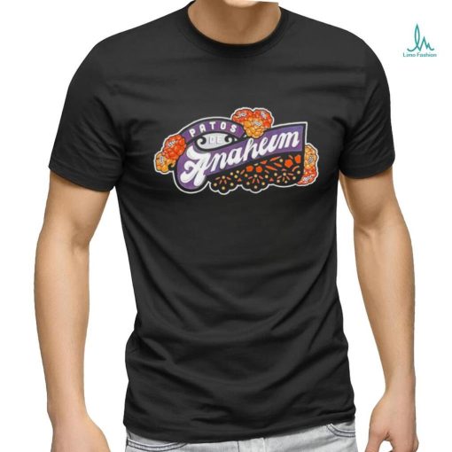Patos De Anaheim flowers logo shirt