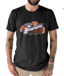 Patos De Anaheim flowers logo shirt