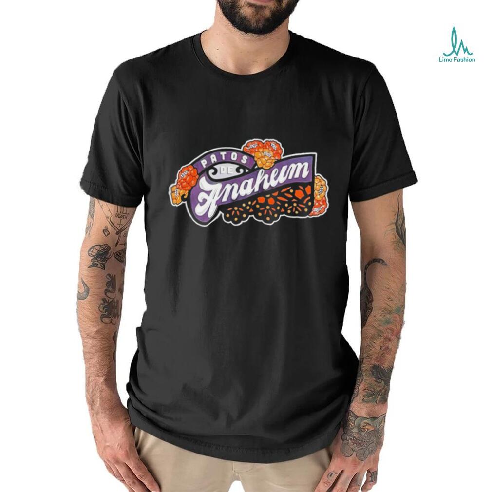 Patos De Anaheim flowers logo shirt Patos De Anaheim flowers logo shirt