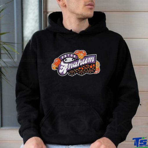 Patos De Anaheim flowers logo shirt