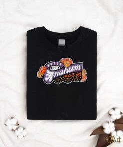 Patos De Anaheim flowers logo shirt