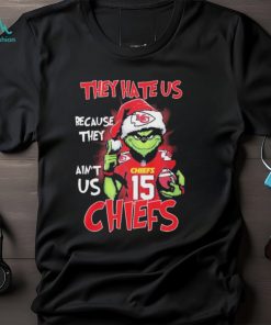 Patrick Mahomes Grinch Christmas They Hate Us Because Ain’t Us Chiefs Shirt