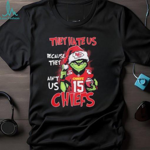 Patrick Mahomes Grinch Christmas They Hate Us Because Ain’t Us Chiefs Shirt