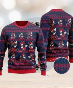 Patriots Mickey Mouse Knitted Ugly Christmas Sweater