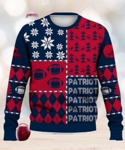 Patriots Retro Football American Ugly Christmas Sweater For Men And Women