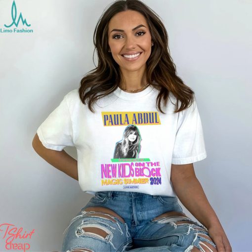 Paula Abdul New Kids On The Block The Magic Summer 2024 Tour Shirt, New Kids On The Block Concert 2024 T  Shirt, New Kids On The Block Merch