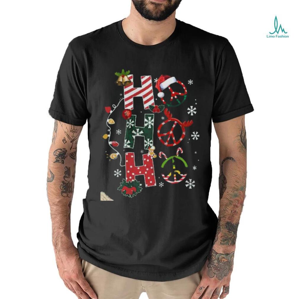 Peace Signs Ho Ho Ho Xmas Shirt Peace Signs Ho Ho Ho Xmas Shirt