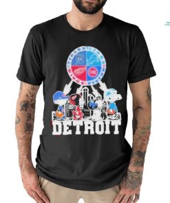 Peanut Character Detroit Sport Team Abbey Road Skyline 2023 shirt