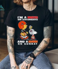 Peanuts Character I’m a Buckeyes in Saturdays and a Browns on Sunday Shirt