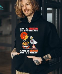 Peanuts Character I’m a Buckeyes in Saturdays and a Browns on Sunday Shirt