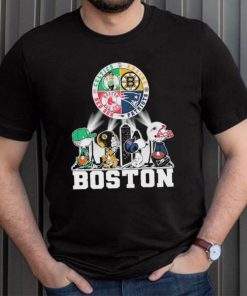 Peanuts Characters Boston Sports Teams City Walking Shirt