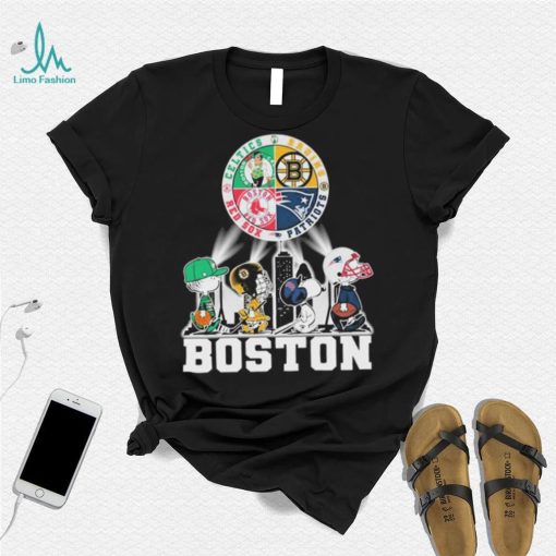 Peanuts Characters Boston Sports Teams City Walking Shirt