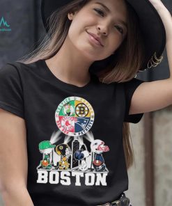 Peanuts Characters Boston Sports Teams City Walking Shirt