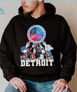 Peanuts Characters Detroit Sports Teams City Walking Shirt