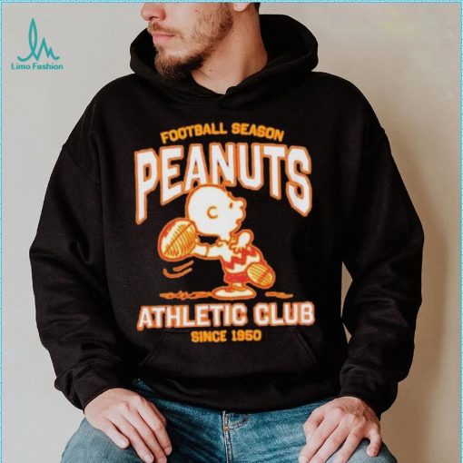 Peanuts Charlie Brown football season athletic club since 1950 shirt