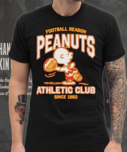 Peanuts Charlie Brown football season athletic club since 1950 shirt