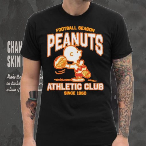 Peanuts Charlie Brown football season athletic club since 1950 shirt